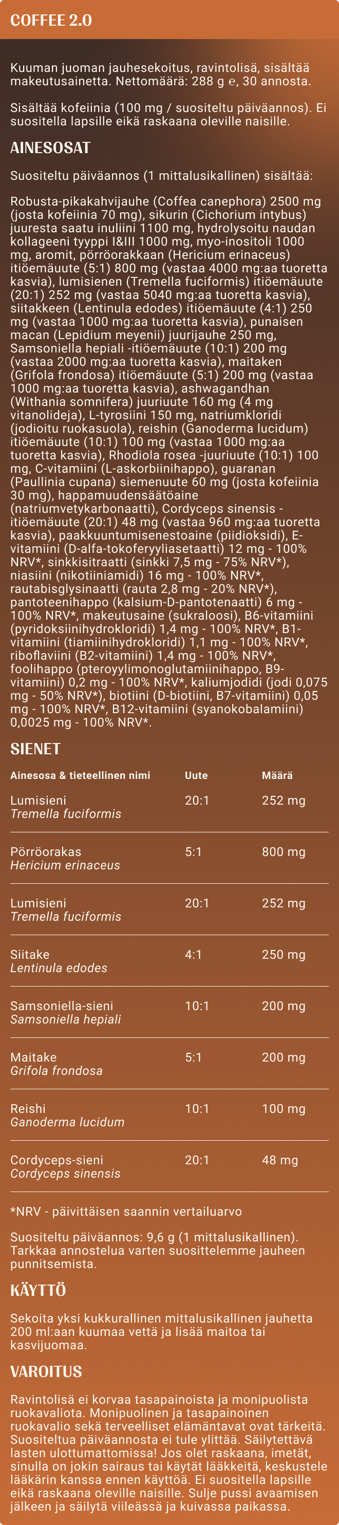 Kahvi suolakinuski