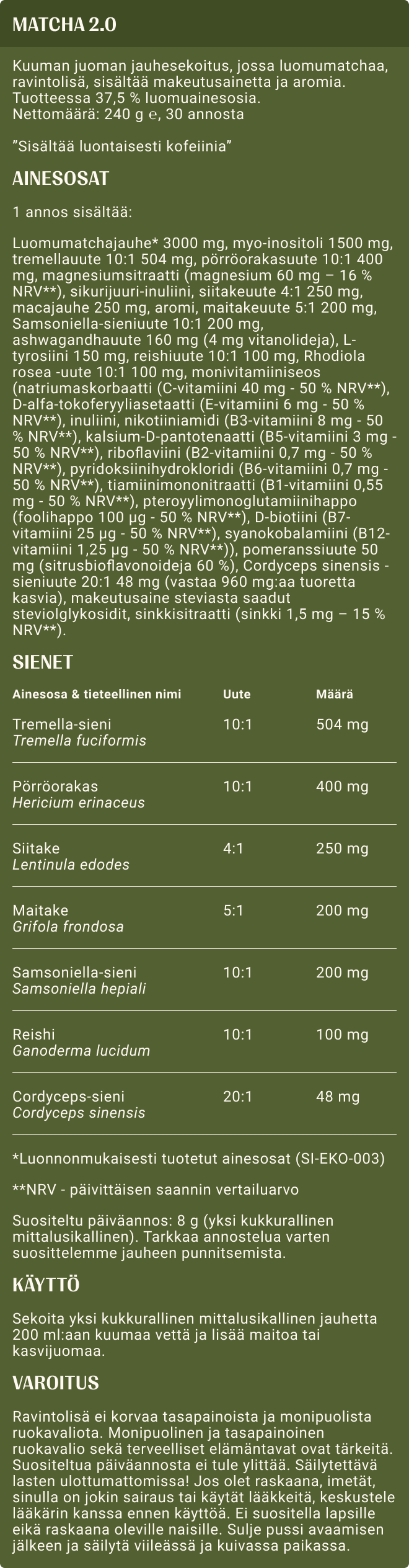 Luomumatcha