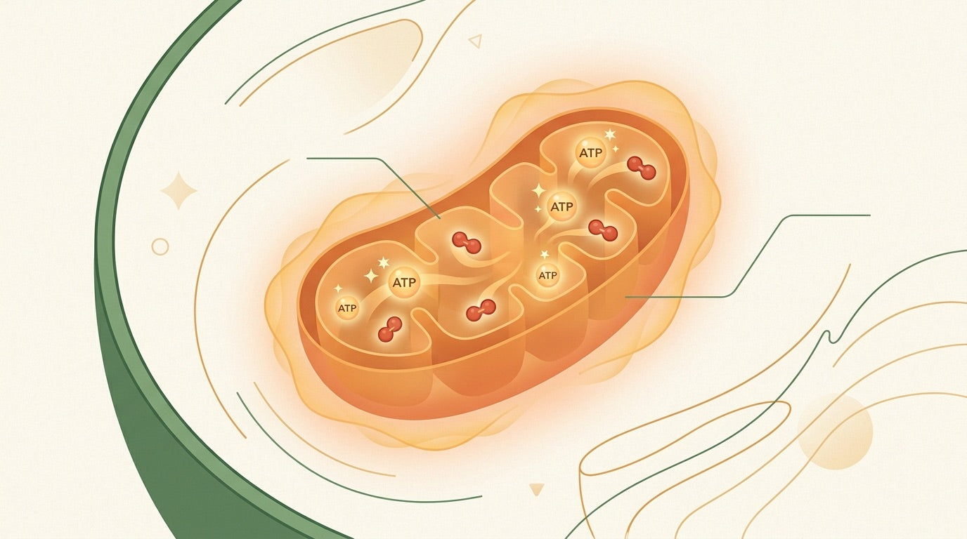 Illustration of energy being produced inside the body’s cells