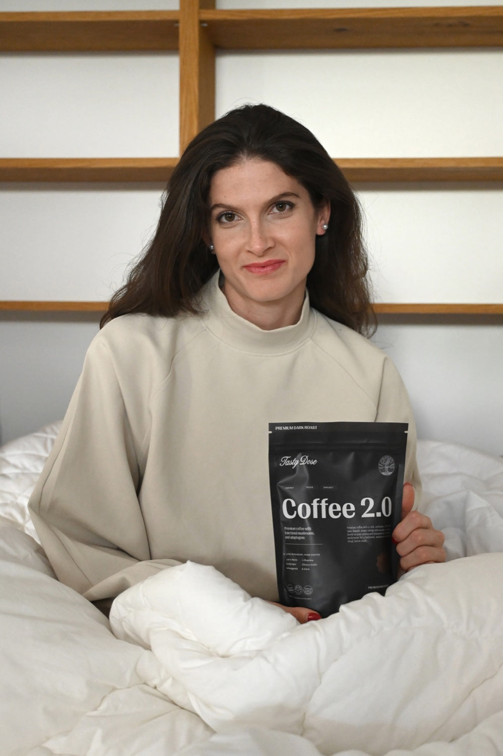 Real customer enjoying a calm, light morning with Coffee 2.0